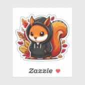 Autumn Mood: Happy Season / Squirrel Sticker #4 (Blatt)
