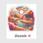 Autumn Mood: Happy Season / Village Sticker #1 (Blatt)