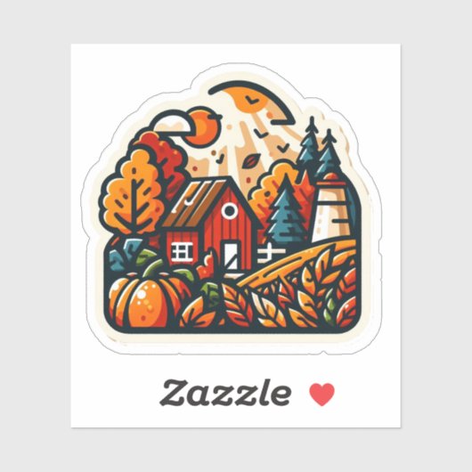 Autumn Mood: Happy Season / Village Sticker #13 (Blatt)