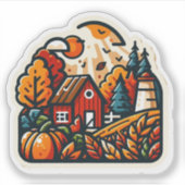 Autumn Mood: Happy Season / Village Sticker #13 (Vorderseite)