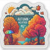 Autumn Mood: Happy Season / Weather Sticker #15 (Vorderseite)