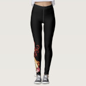 Autumn Moon Belly Dancer Goddess Leggings (Vorderseite)