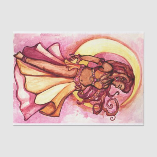 Autumn Moon Goddess Bly Dancer Seidenpapier (Vorderseite)