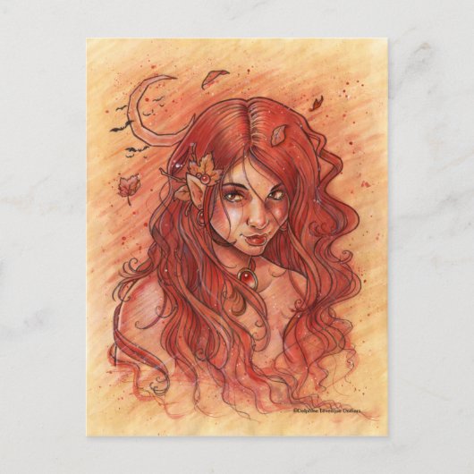 Autumn Moon Postcard Postkarte (Vorderseite)