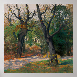 Autumn Morning Adolph Kaufman Poster