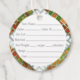 AUTUMN MOSAIC 2" Rundgarntags Geschenkanhänger