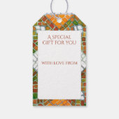 AUTUMN MOSAIC Geschenktasten Geschenkanhänger (Rückseite)