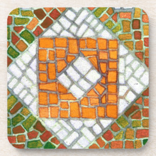 AUTUMN MOSAIC Hard Plastic Untersetzer