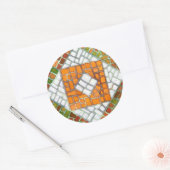 AUTUMN MOSAIC Large Round Stickers (Umschlag)