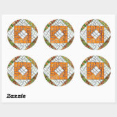 AUTUMN MOSAIC Large Round Stickers (Blatt)