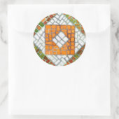 AUTUMN MOSAIC Large Round Stickers (Tasche)