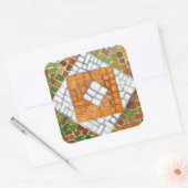 AUTUMN MOSAIC Large Square Stickers (Umschlag)
