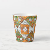 AUTUMN MOSAIC Latte Tasse (Vorderseite)