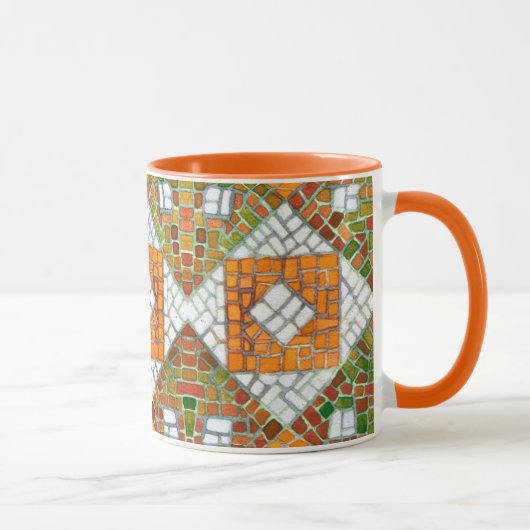 AUTUMN MOSAIC Orange Combo Tasse (Rechts)