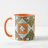 AUTUMN MOSAIC Orange Combo Tasse (Links)