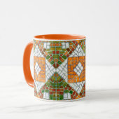 AUTUMN MOSAIC Orange Combo Tasse (Vorderseite Links)