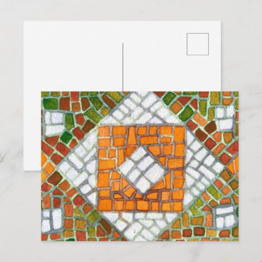 AUTUMN MOSAIC Postcard Postkarte (Vorne/Hinten)