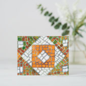 AUTUMN MOSAIC Postcard Postkarte (Stehend Vorderseite)