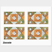 AUTUMN MOSAIC Rectangle Stickers (Blatt)
