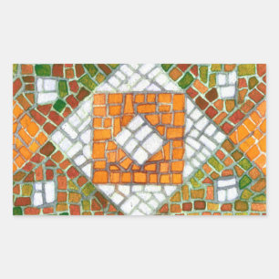 AUTUMN MOSAIC Rectangle Stickers