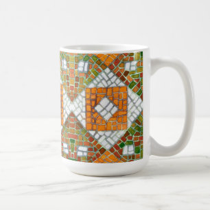 AUTUMN MOSAIC Tall White Tasse
