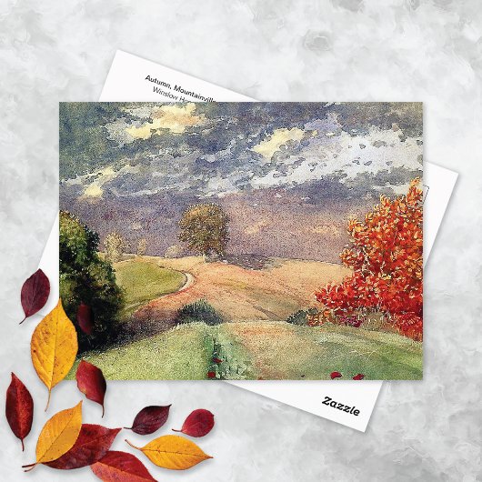 Autumn Mountainville NY Winslow Homer Postkarte