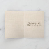 Autumn Mouse Birthday Spaß Karte (Innenseite)