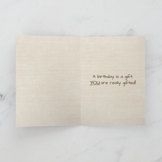 Autumn Mouse Birthday Spaß Karte (Innenseite)