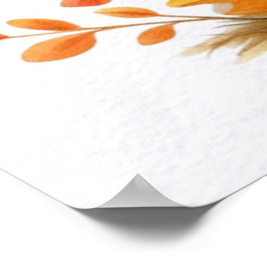 Autumn Mouse Poster (Ecke)