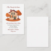 Autumn Moving Announcement Card Mitteilungskarte (Vorne/Hinten)