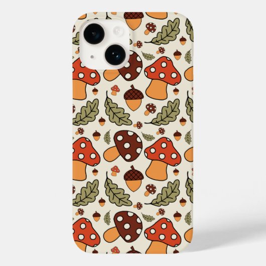 Autumn Mushroom & Acorn Phone Case (Rückseite)