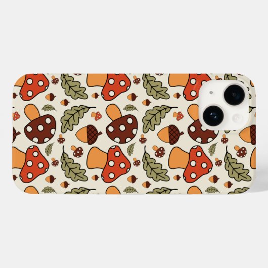 Autumn Mushroom & Acorn Phone Case (Rückseite (Horizontal))