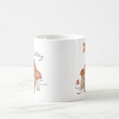 Autumn Mushroom Leaf Watercolor Kaffeetasse (Mittel)