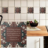 Autumn Noir blüht auf individualisierbare Segen Fliese