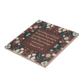 Autumn Noir blüht auf individualisierbare Segen Fliese (Seite)