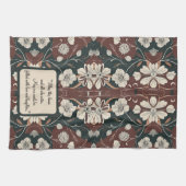 Autumn Noir Blüten individuell anpassbar Geschirrtuch (Horizontal)