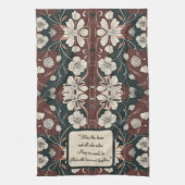 Autumn Noir Blüten individuell anpassbar Geschirrtuch (Vertikal)