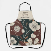 Autumn Noir Blüten individuell anpassbar Schürze (Vorderseite)