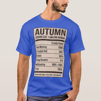 Autumn Nutrition Fakten Name Nickname Alias Titel  T-Shirt