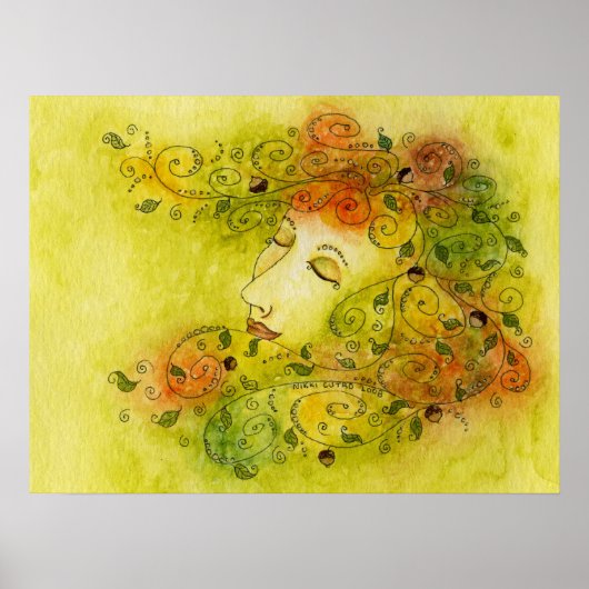 Autumn Nymph Print Poster (Vorne)