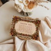Autumn Oak Leaf Wedding Dankeskarte