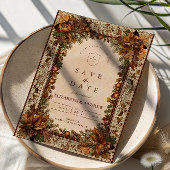 Autumn Oak Leaf Wedding Save The Date
