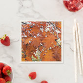 Autumn Oak Leaves Floral Serviette (Beispiel)