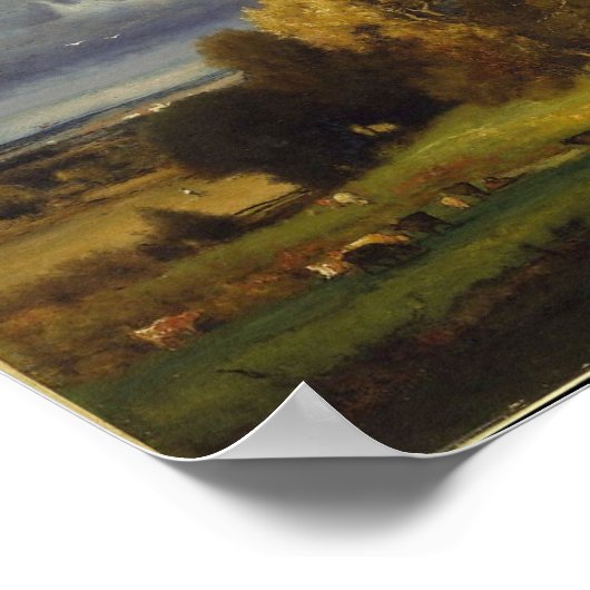 Autumn Oaks George Inness Print Poster (Ecke)