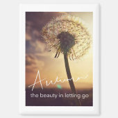 Autumn or Fall Beauty of Letting Go Magnet (Vorderseite)
