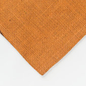 Autumn Orange Gold Brown Patchwork Fleecedecke (Ecke)