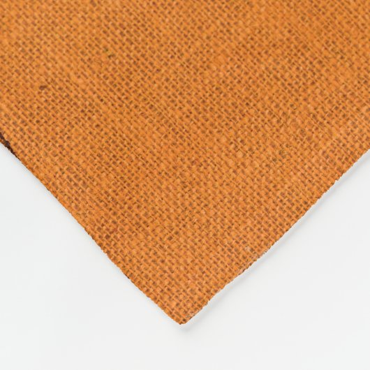 Autumn Orange Gold Brown Patchwork Fleecedecke (Ecke)