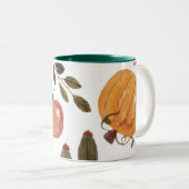 Autumn Orchard Ästhetik Zweifarbige Tasse (VorderseiteRechts)