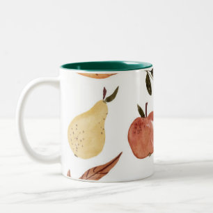 Autumn Orchard Ästhetik Zweifarbige Tasse