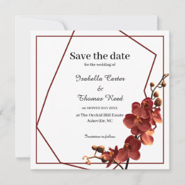Autumn Orchid Romance Hochzeit im Herbst Save the  Date